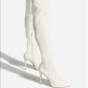 New! Lekisha Stiletto Boot-Color: Bone